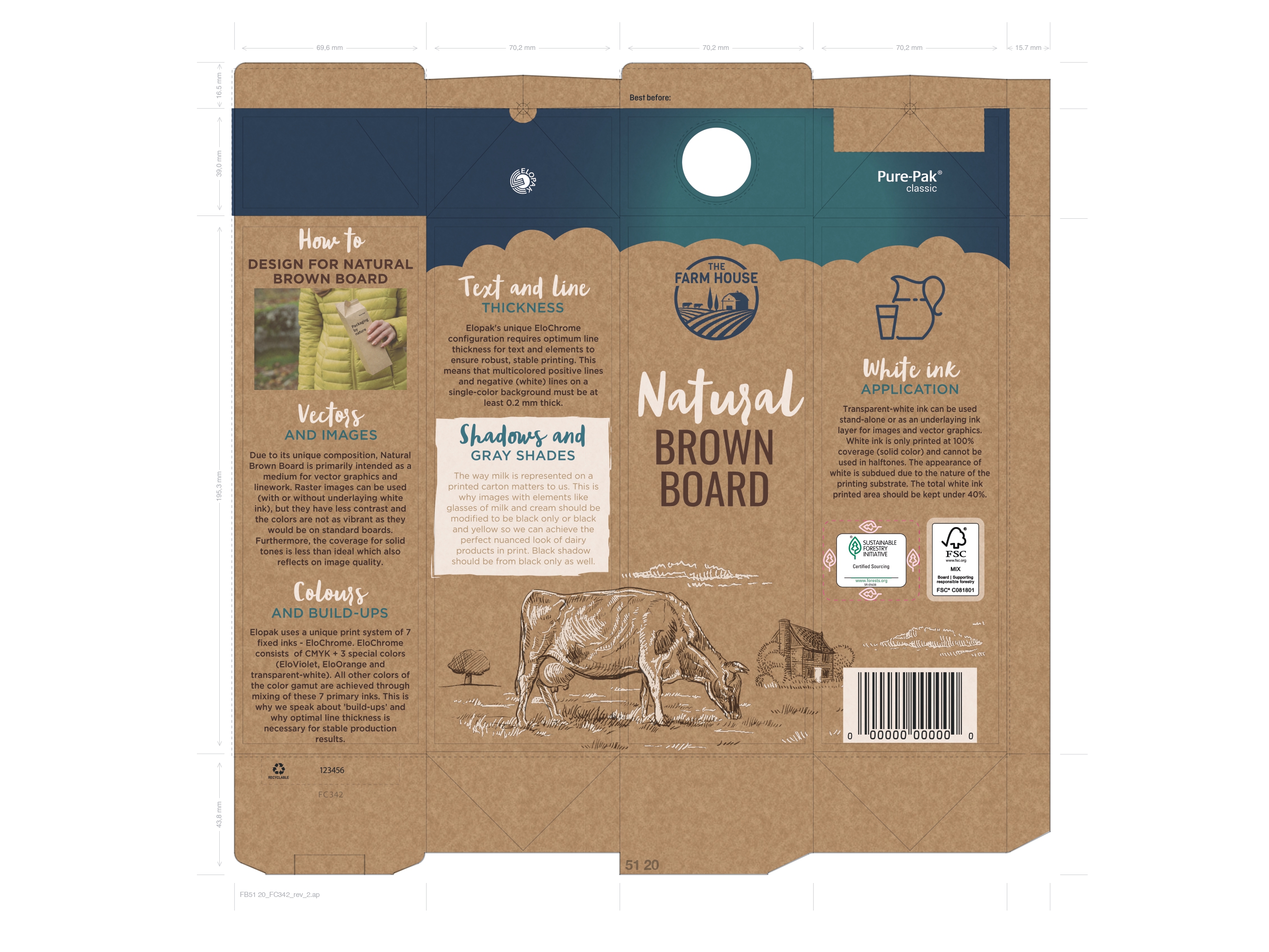Natural Brown Board Grid