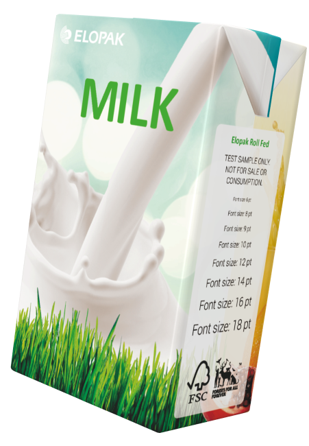 Roll-Fed carton material milk